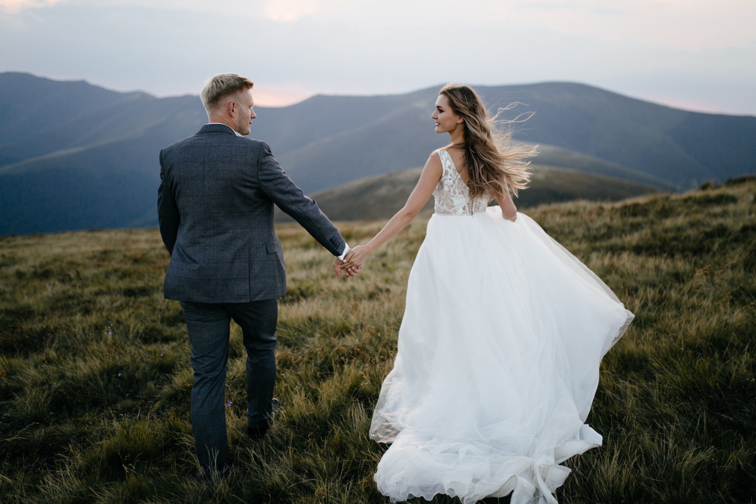 mountain wedding dress