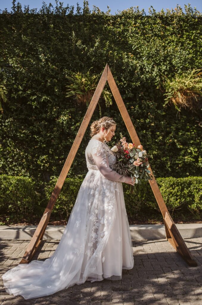 Triangle Wedding Altar Arch Ideas