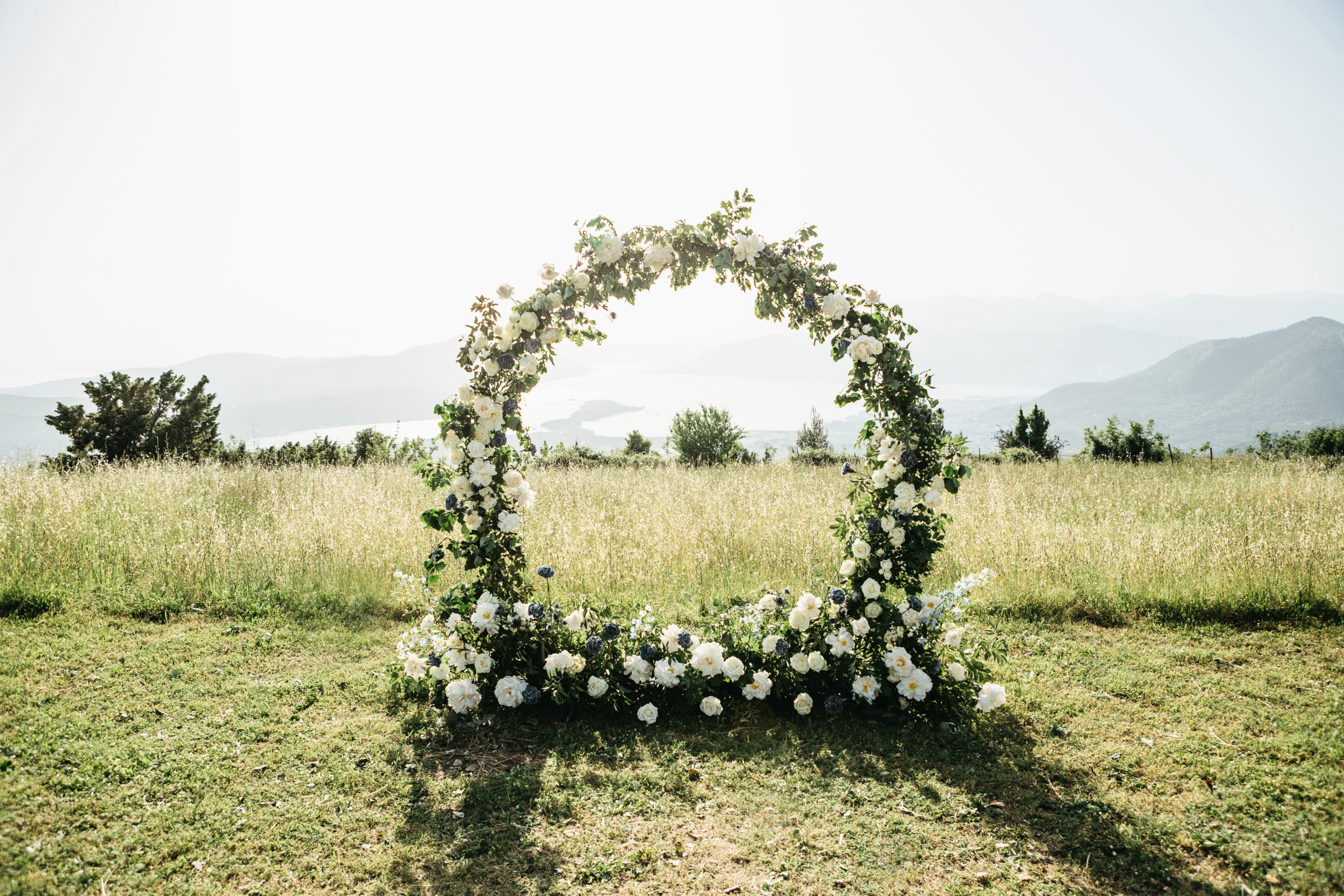 Simple store wedding arch