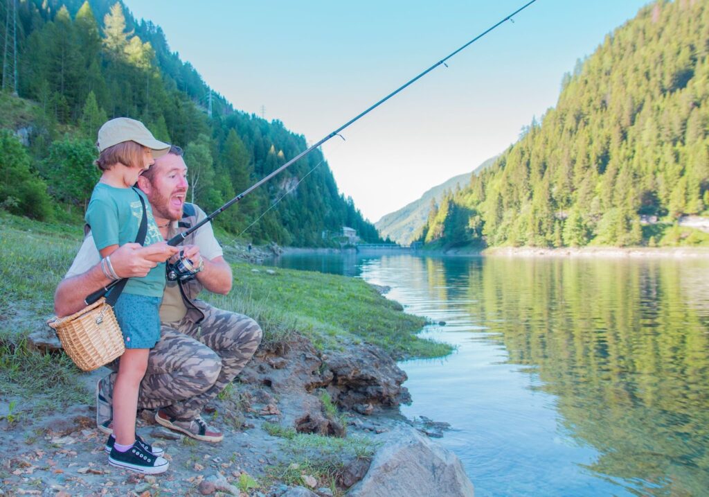 fishing mountain river