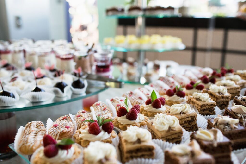 sweet buffet dessert