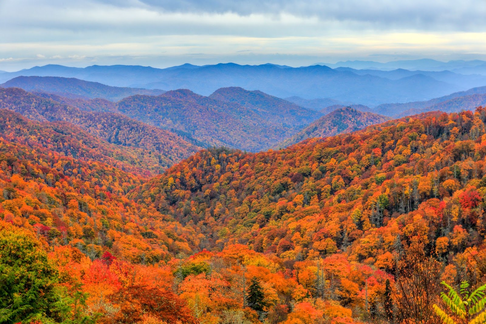 smoky mountain fall